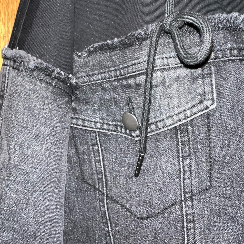 White Birch Black Label 2X new Black and Gray Mixed Media Jacket - Picture 4 of 5